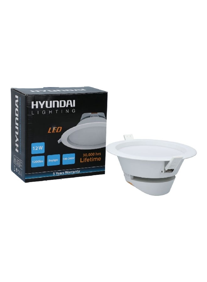 HYUNDAI 12W 6500K Adjustable Lens Led SMD Down Light White 150 mm 31613033004  - Image 2