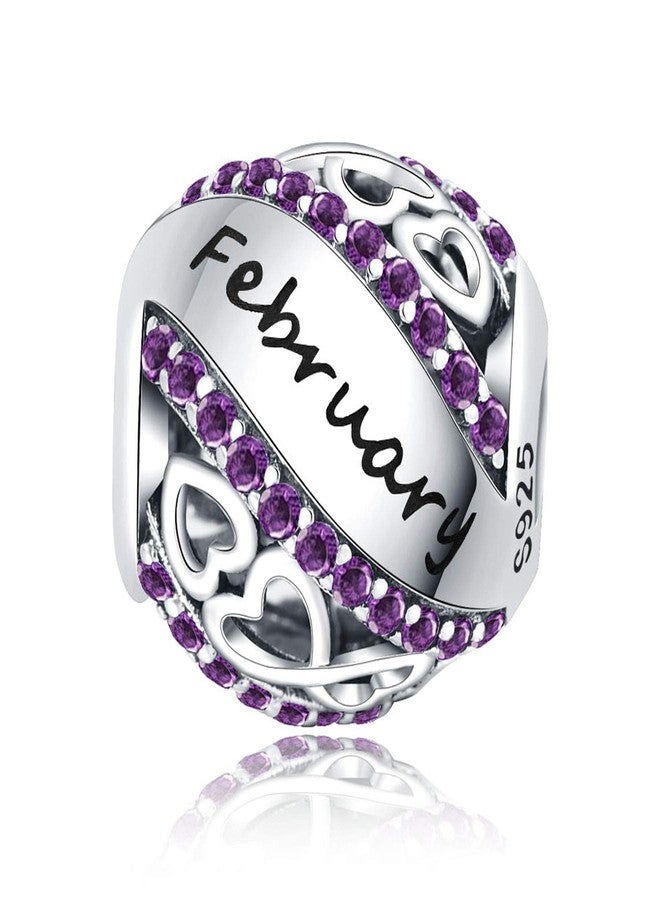 Linorui Birthstone Charms for Charms Bracelet 925 Sterling Silver Bead Openwork Charms Fit Pandora Charms Bracelet, Fit Women Wife Mom Christmas Birthday Gift - Image 1