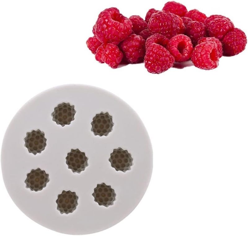 Husaini Mart HUSAINI MART 3D Fruit Silicone Raspberry Fondant Molds BlueberryMulberryOrangeStrawberry Chocolate Candy Mold Jelly Molds Cake Cupcake Topper DecorationBlueberry  - Image 4