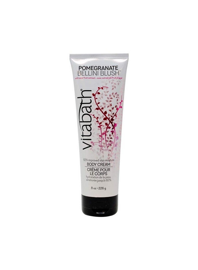 Vitabath Pomegranate Bellini Blush Moisturizing Body Cream Soothing Hydration Vitamin & Nutrient Skin Care Replenishing All Over Dry Skin Lotion Moisturizer For Women & Men 8 Ounce - Image 1
