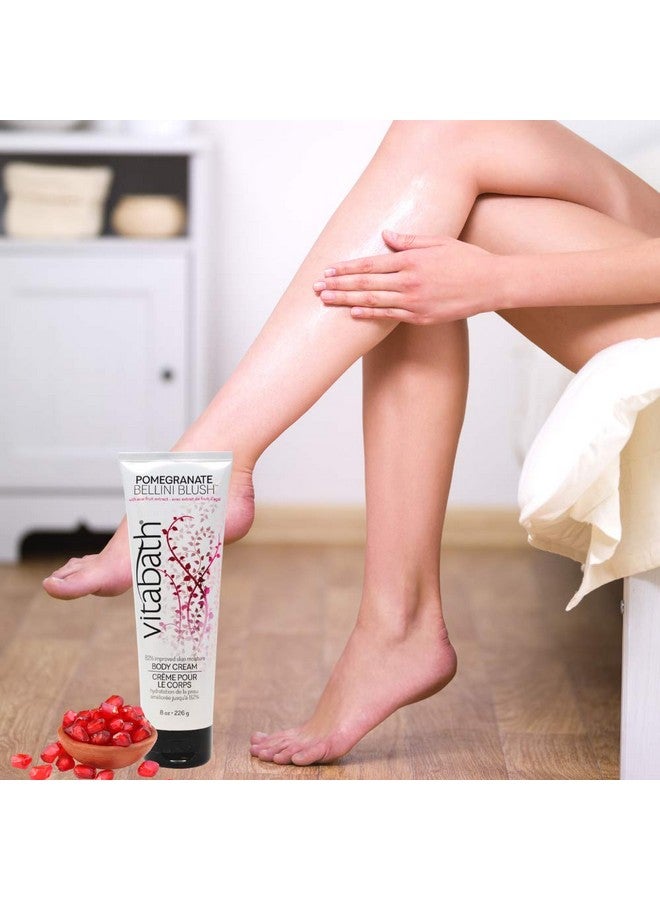 Vitabath Pomegranate Bellini Blush Moisturizing Body Cream Soothing Hydration Vitamin & Nutrient Skin Care Replenishing All Over Dry Skin Lotion Moisturizer For Women & Men 8 Ounce - Image 4