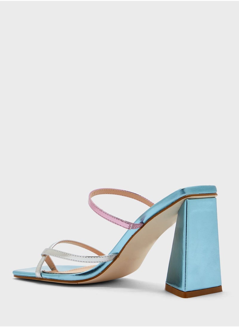 Ginger - Strappy Block Heel Mule - Image 1