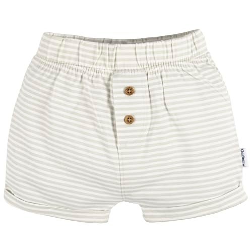 Gerber Baby Unisex 3Pack PullOn Knit Short BlackDark Grey HeatherStripe 69 Months - Image 3