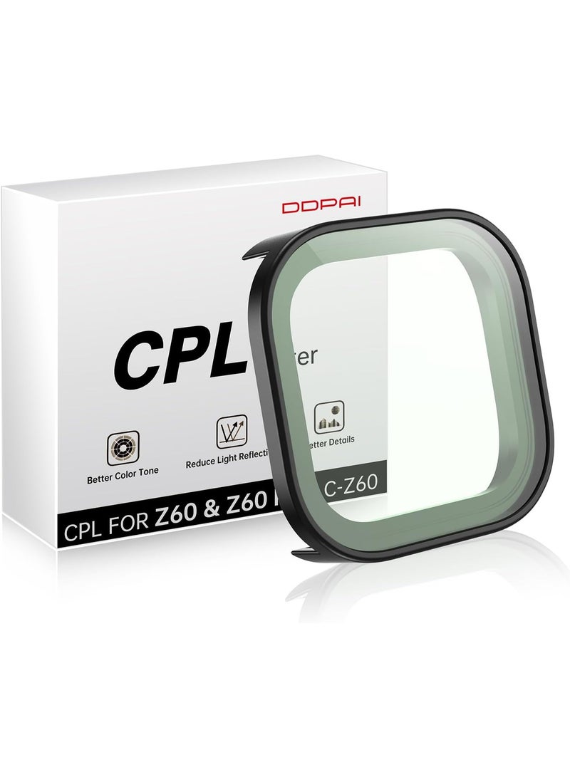 DDPAI CPL Polarizing Filters for DDPAI Z60 Pro and Z60 Dash Cam Models, Reduce Glare and Reflection, 3-Layer Coating, Lens Protection, Enhance Video Quality - Image 1
