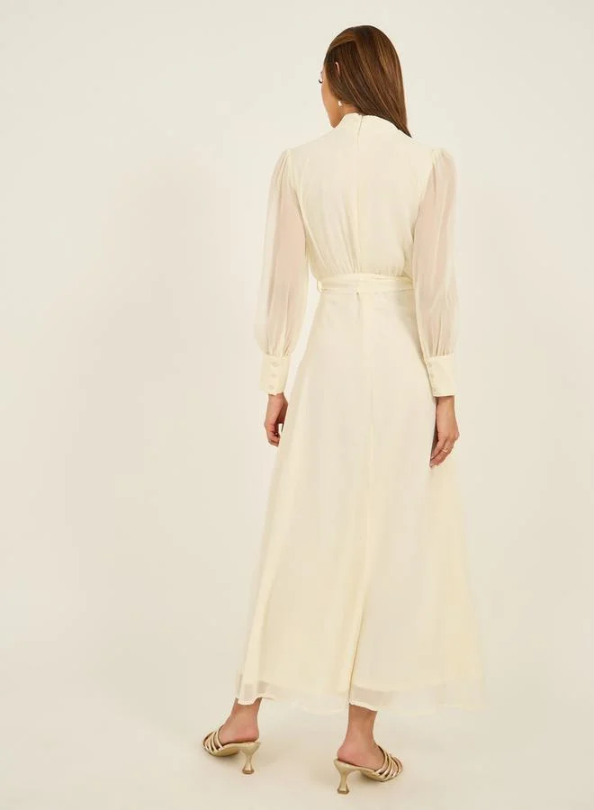 Styli Chiffon Maxi Dress
