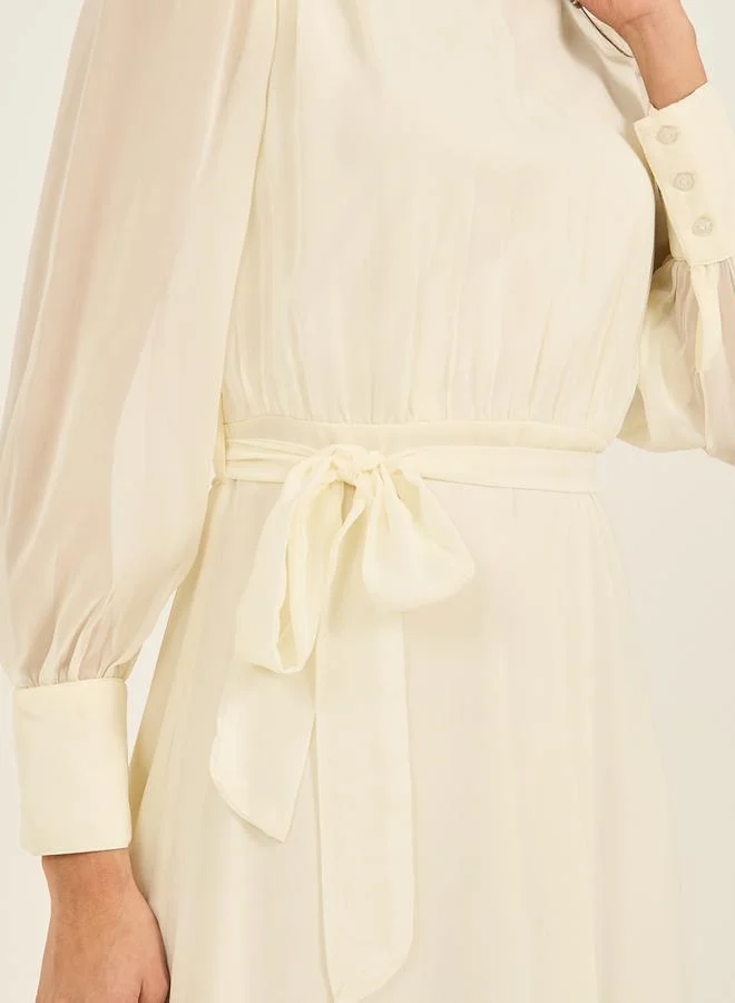 Styli Chiffon Maxi Dress