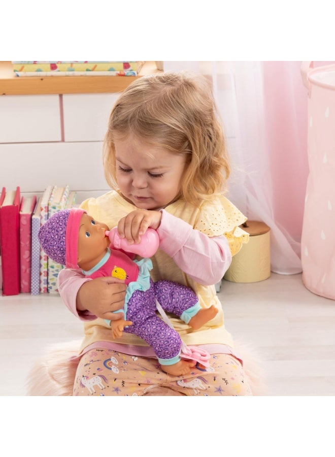 Bayer Design Baby Doll Soft Body with Dummy and Bottle 30 cm - Image 1