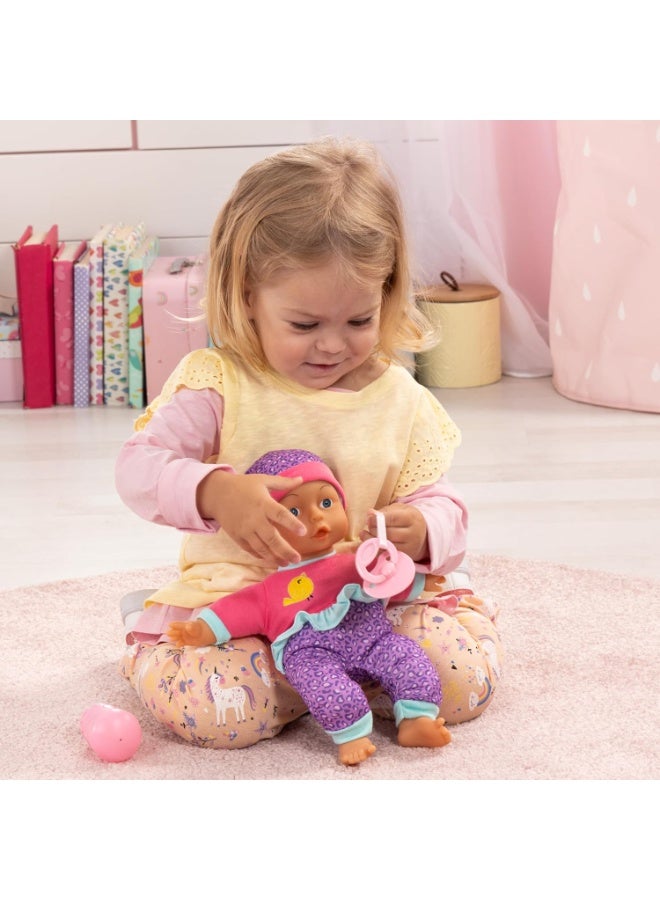 Bayer Design Baby Doll Soft Body with Dummy and Bottle 30 cm - Image 5