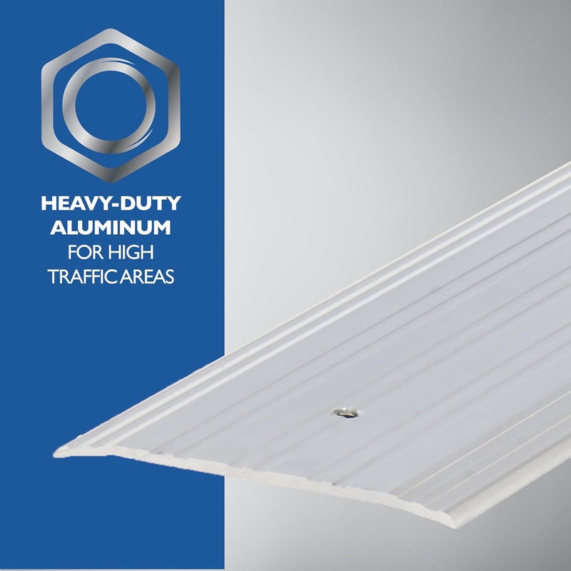 M-D Building Products 68361 1/4-Inch by 4-Inch - 36-Inch Fluted Saddle Threshold in Mill Finish - Image 4