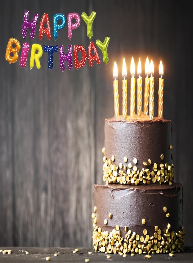 مجموعة بالونات فويل بأحرف "عيد ميلاد سعيد" من كيتر للتزيين | مجموعة بالونات ولافتة "عيد ميلاد سعيد" متعددة الألوان للأولاد والبنات والكبار | بالونات ولافتة فويل ملونة بأحرف "عيد ميلاد سعيد" - Image 4