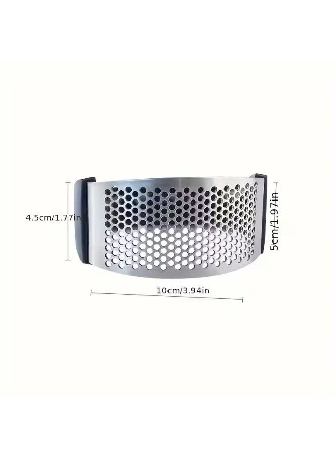 Goolsky Stainless Steel Garlic Crusher - Manual Hand Crank Garlic Press, No Electricity Needed, Durable Cast Iron Design for Kitchen & College Dorm Essentials, Garlic Crusher - Image 4