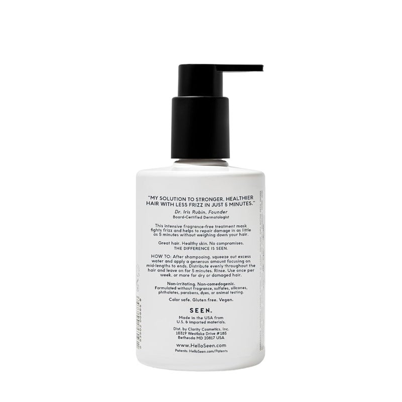 SEEN Frizz + Repair Treatment Mask - Fragrance Free - Fights Frizz, Repairs Damage for Stronger, Smoother, Healthier-Looking Hair - Safe for Sensitive Skin - Image 2