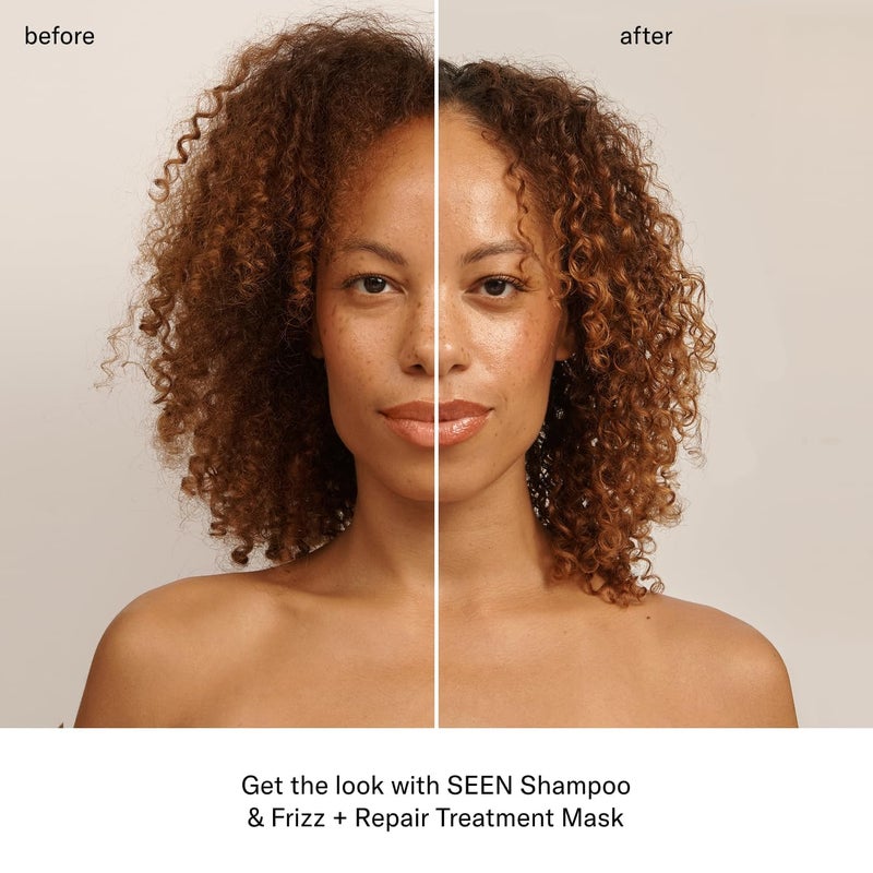 SEEN Frizz + Repair Treatment Mask - Fragrance Free - Fights Frizz, Repairs Damage for Stronger, Smoother, Healthier-Looking Hair - Safe for Sensitive Skin - Image 5