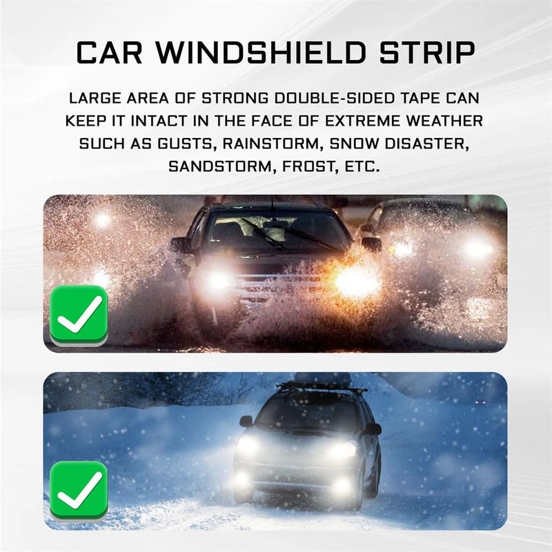 Bukela 7m Windshield Sunroof Seal Strip, Roof Trim Molding Rubber Car Window Seal Strip for Car Front & Rear Windshield Sunroof Windows Weather Sealing Stripping (23FT) - Image 4