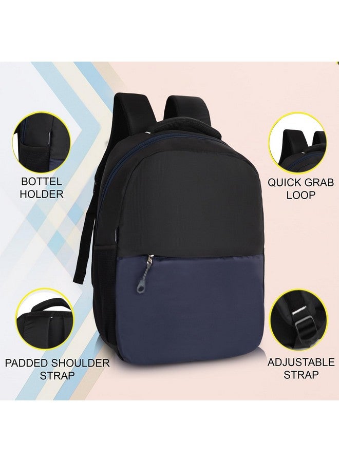 Half Moon Half Moon Vertex Professional Laptop Backpack with 15.6 Inch Laptop Compartment For Men Women Boys Girls Office I School and College Bagpack,Black  - Image 3