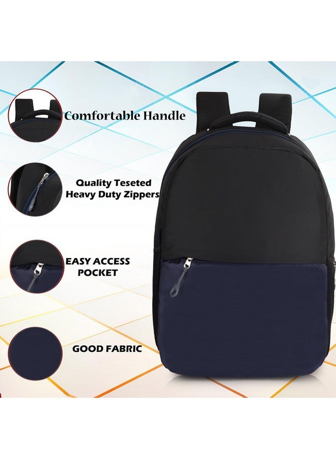 Half Moon Half Moon Vertex Professional Laptop Backpack with 15.6 Inch Laptop Compartment For Men Women Boys Girls Office I School and College Bagpack,Black  - Image 2