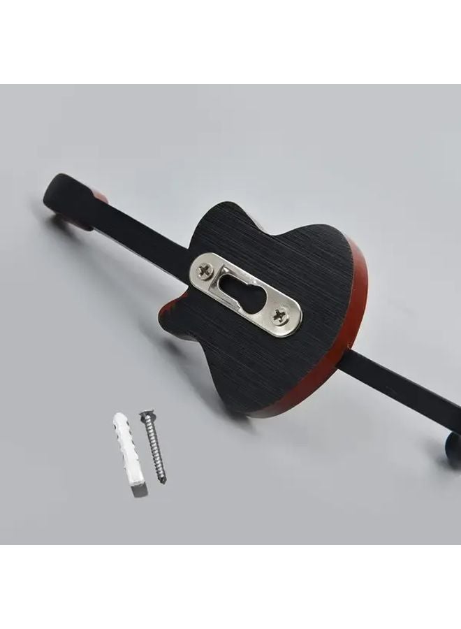 3pcs Vintage Guitar Wall Hooks Heavy Duty Metal Resin Hangers For Coats Towels Keys - Image 5