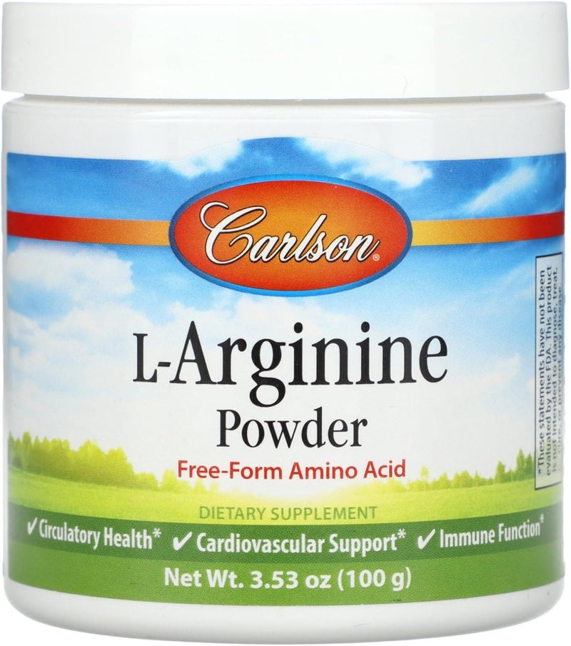 Carlson مسحوق ل-أرجينين من كارلسون لابز 100 جرام - Image 1