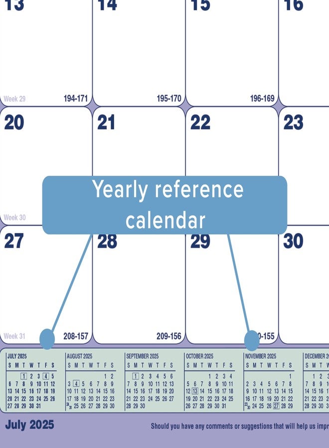 Brownline® Academic Monthly Desk Pad Calendar, 13 Months, July 2025 to July 2026, 11" x 8.5" (CA181721-26) - Image 4