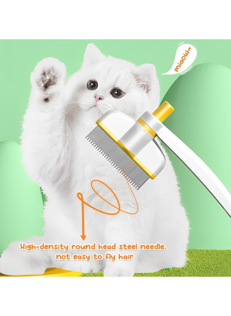 🧴🐕‍🦺 Pet Flea Comb with Release Button – Advanced Hair Removal Brush for Cats & Dogs, Short & Long Hair - Image 2