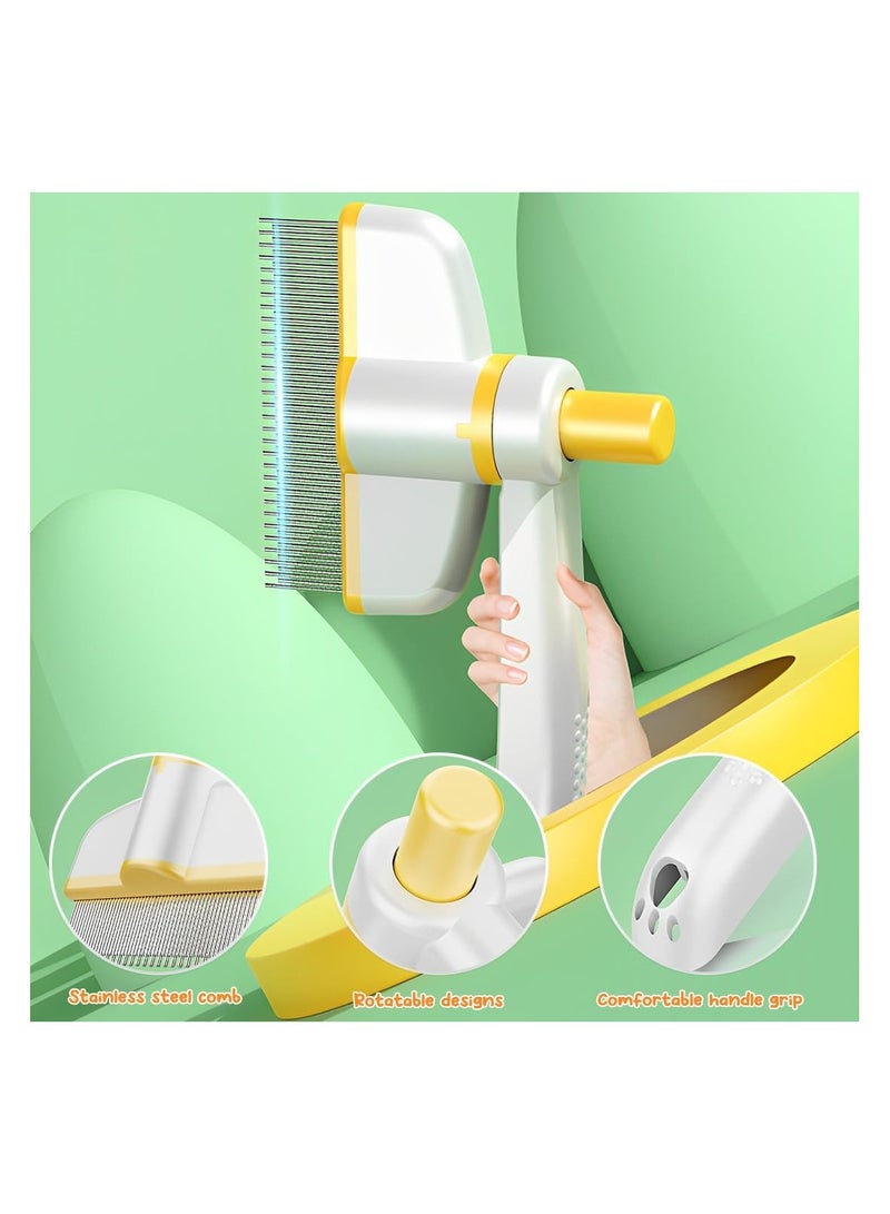 🧴🐕‍🦺 Pet Flea Comb with Release Button – Advanced Hair Removal Brush for Cats & Dogs, Short & Long Hair - Image 3