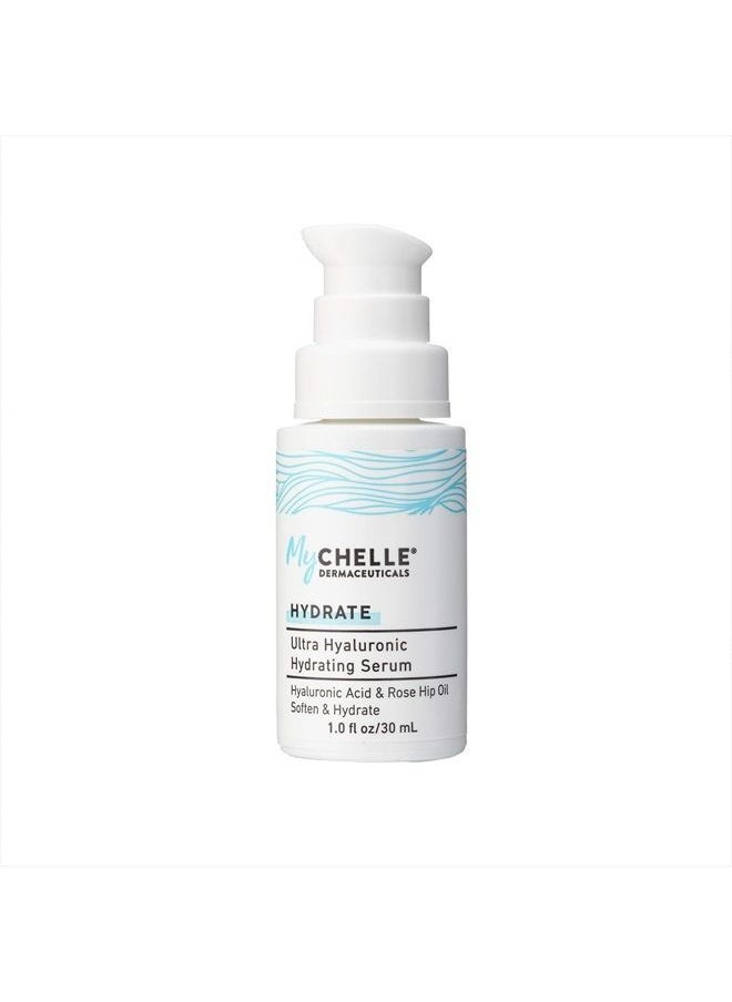 MyChelle Dermaceuticals - MyCHELLE Dermaceuticals Ultra Hyaluronic Hydrating Serum (1.0 Fl Oz) - Rich Hydration for Dry Skin with Vegan Hyaluronic Acid, Help Plump Skin and Help Reduce Appearance of Fine Lines and Wrinkles - Image 1