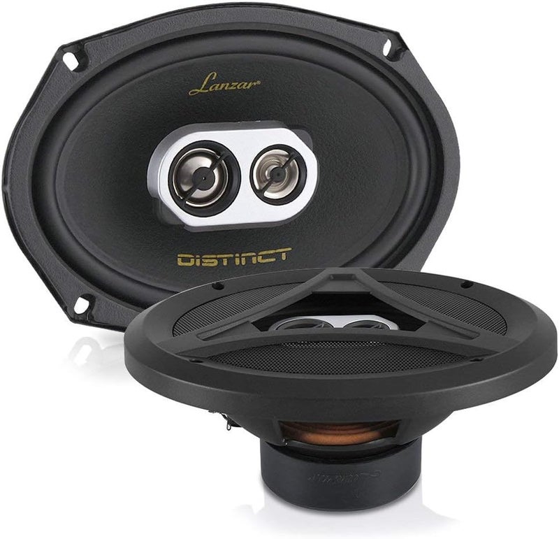 Lanzar Distinct 6" x 9" Inch Car Stereo Speakers | 3-Way Pro Audio Component Speaker Pair (360 Watt) - Image 1