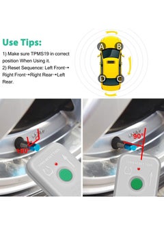 Arzok Arozk TPMS19 TPMS Reset Tool Sensor Relearn Reset Tool for Ford Lincoln and Mazda Tire Pressure Monitor System Sensor Programming Training Activation Tool TPMS Trigger Tool Tire Sensors Reset Tool  - Image 3