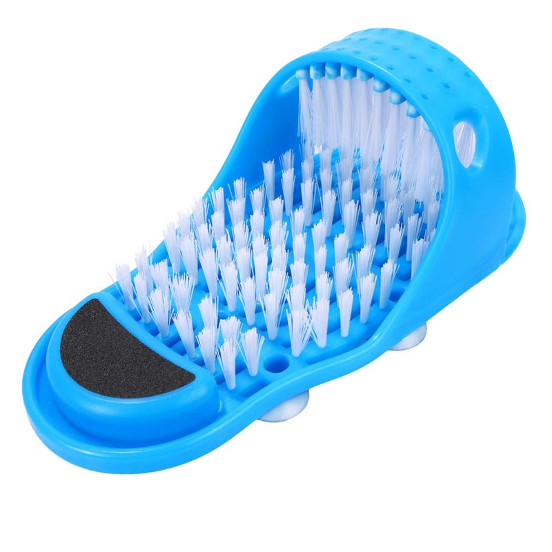 EVERMARKET Simple Feet Cleaner Magic Foot Scrubber Exfoliating Easy Feet Cleaning Brush Foot Shower Spa Massager Slippers for Unisex Adults