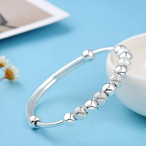 Thrillz Adorable Silver Bracelet For Women Simulated Pearl 925 Sterling Silver Bracelet For Women Girls Love Gifts Jewellery - Image 5