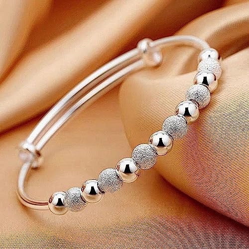 Thrillz Adorable Silver Bracelet For Women Simulated Pearl 925 Sterling Silver Bracelet For Women Girls Love Gifts Jewellery - Image 2