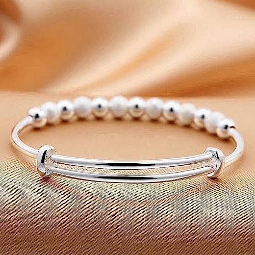 Thrillz Adorable Silver Bracelet For Women Simulated Pearl 925 Sterling Silver Bracelet For Women Girls Love Gifts Jewellery - Image 4