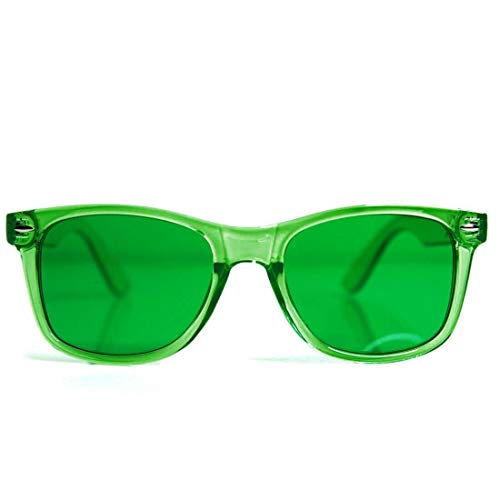 GloFX Green Color Therapy Mood Glasses Migraine Glasses Light Therapy Glasses Chromotherapy Green Colored Migraine Relief Lenses - Image 1