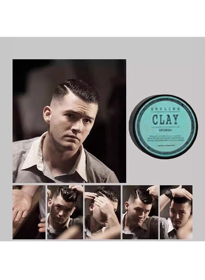 Clay Styling clay - Styling Clay For Men, Matte Finish Molding Hair Wax Paste Quiff, Strong Hold Without The Shine 100ml  - Image 5