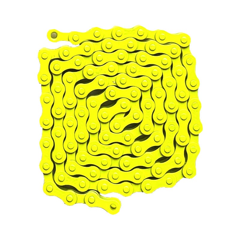Generic Colorful Fixed-Gear Bike Chain 94-Link Road Cycling Yellow