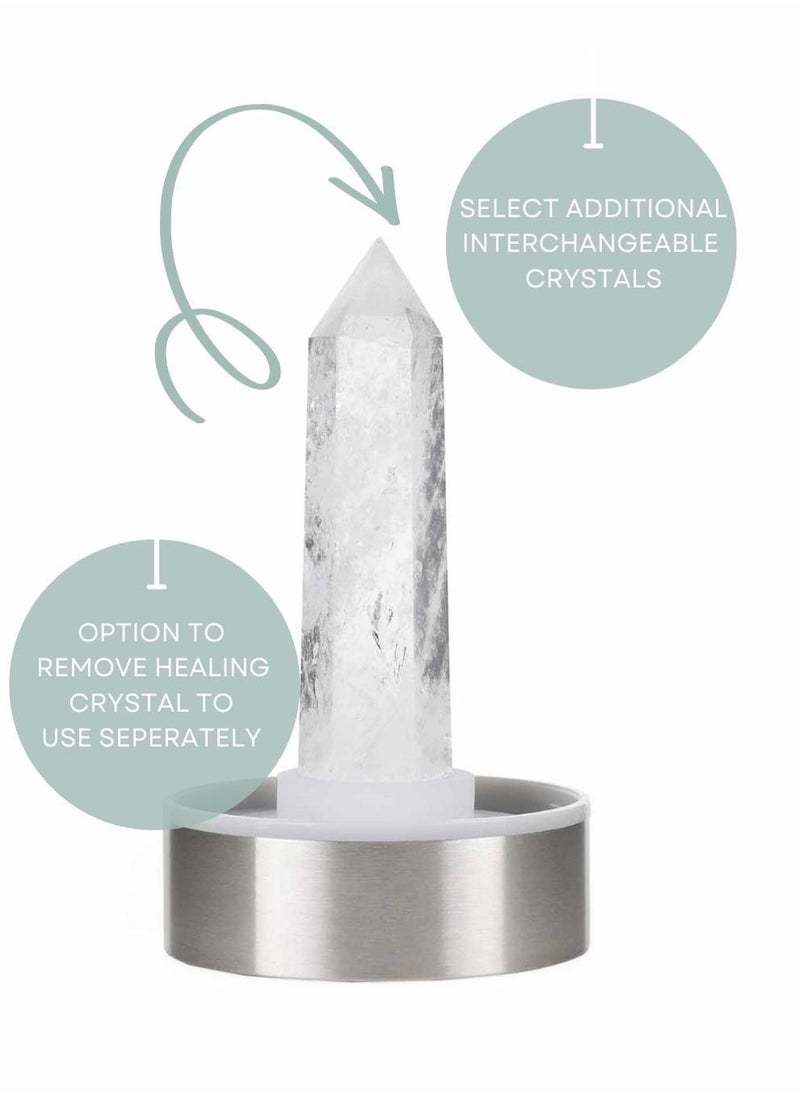 Prickly Pear Clear Quartz Interchangeable Crystal Water Bottle, 500ml  - Image 3