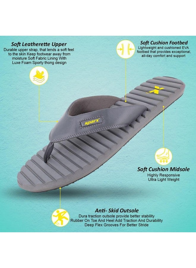 Sparx mens SF0099G Darkgreyg.Yellow Flip-Flop - 8 UK (SF0099GDGGD0008) - Image 3