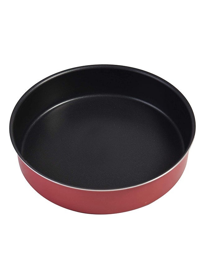 Round Oven Trays 4 pieces Red/Black 24X26X30X32cm - Image 3