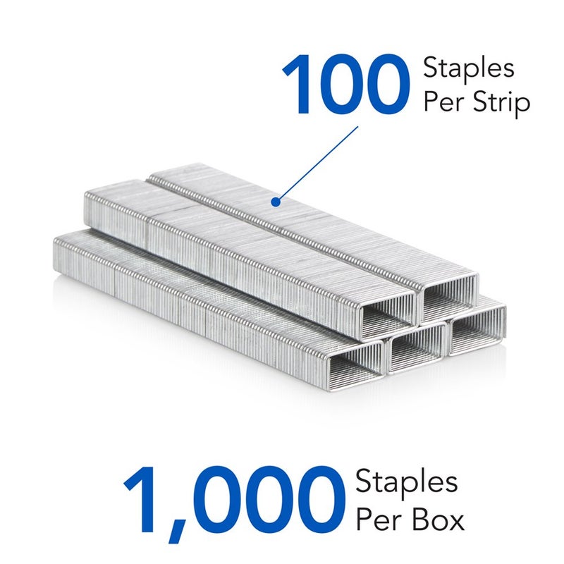 Swingline Staples, Heavy Duty, 1/4" Length, 25 Sheet Capacity, 100/Strip, 1000/Box, 1 Pack (35314 ) - Image 4