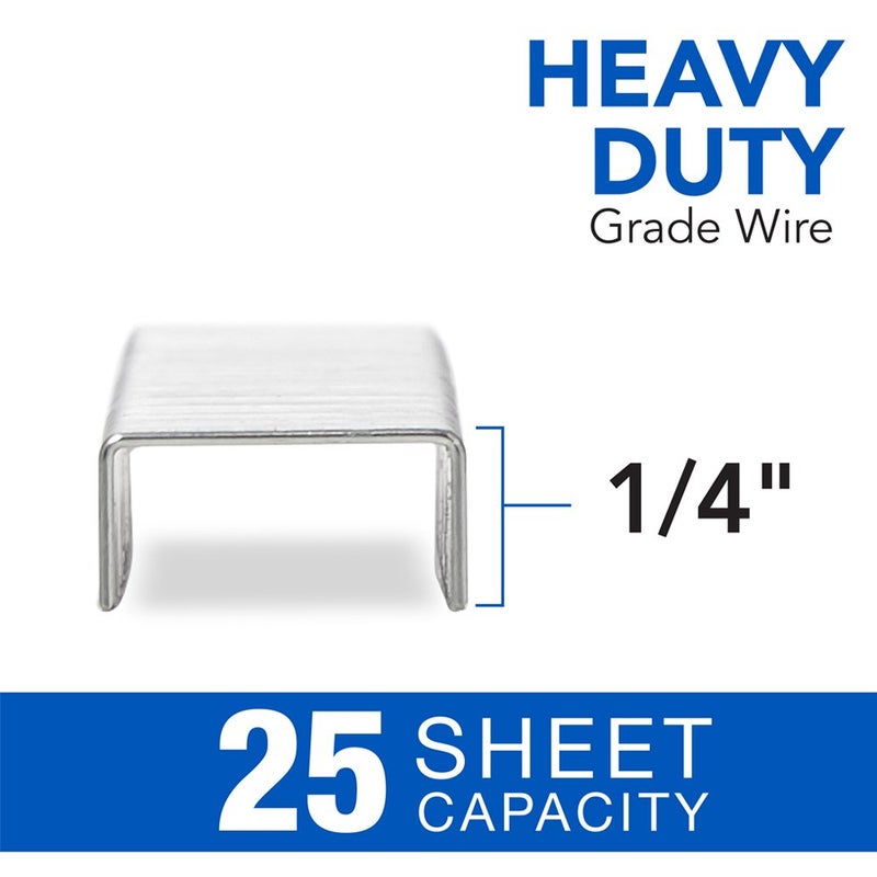 Swingline Staples, Heavy Duty, 1/4" Length, 25 Sheet Capacity, 100/Strip, 1000/Box, 1 Pack (35314 ) - Image 3