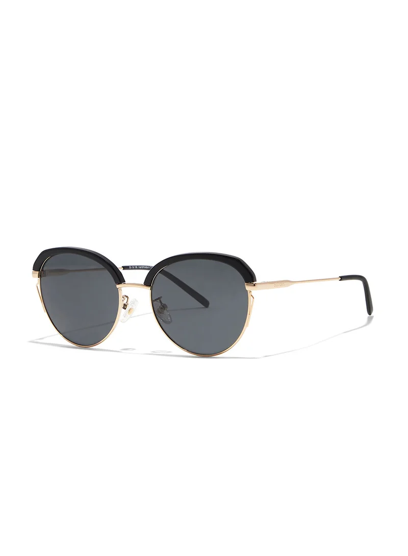 30Sundays Tulip,Women Sunglasses, Geometric Sunglasses, UV Protection: UV400 (Black,Black)