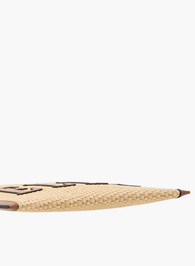 ELLE Women's Logo Detail Clutch with Zip Closure and Wrist Loop