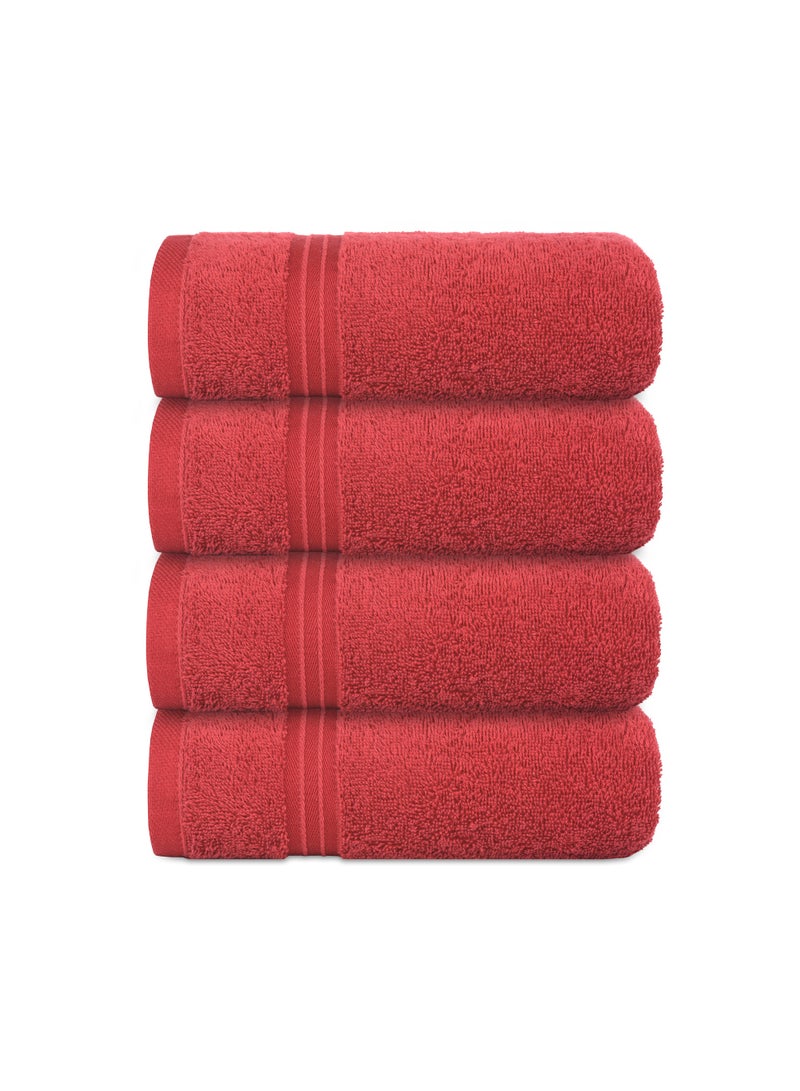Bliss Casa Bliss Casa 4-Piece 100% Combed Cotton Hand Towels - 550 GSM Quick Dry Highly Absorbent Hand Towel Set - Thick Soft Hotel Quality Towels for Hand And Spa 16x28 Inch - Image 5