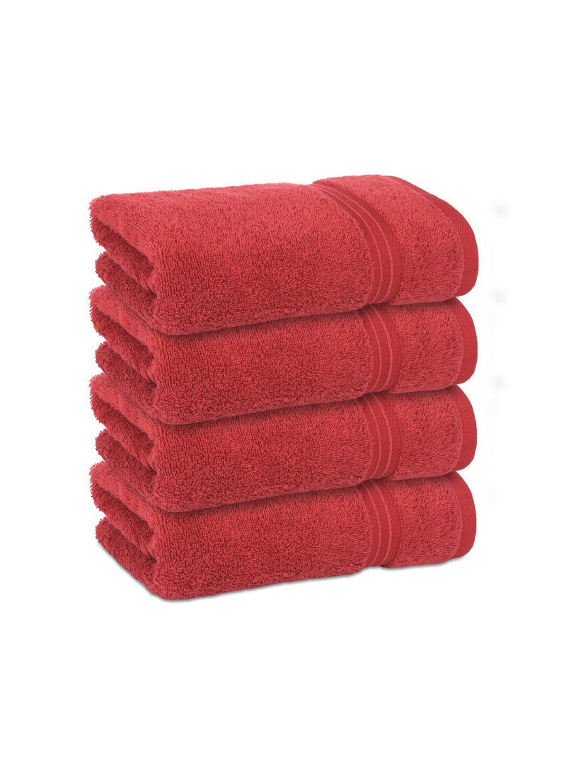 Bliss Casa Bliss Casa 4-Piece 100% Combed Cotton Hand Towels - 550 GSM Quick Dry Highly Absorbent Hand Towel Set - Thick Soft Hotel Quality Towels for Hand And Spa 16x28 Inch - Image 1