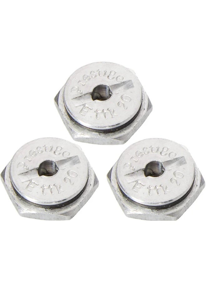 TTK Prestige صمام أمان معدني من بريستيج لأجهزة طهي الضغط المصنوعة من الألومنيوم والفولاذ المقاوم للصدأ من طرازات Popular وTriply وUltimate وPopular+، عبوة من 3 قطع - Image 1