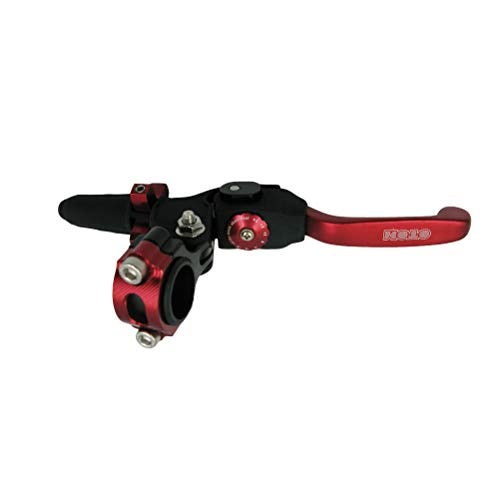 OTOM Universal Motorcycle Aluminum 7 Gear Foldable Clutch Lever Adjustable Handle Clutch 7/8" 22mm for Dirt Bike Mini Bikes ATV Scooter （Red） - Image 1