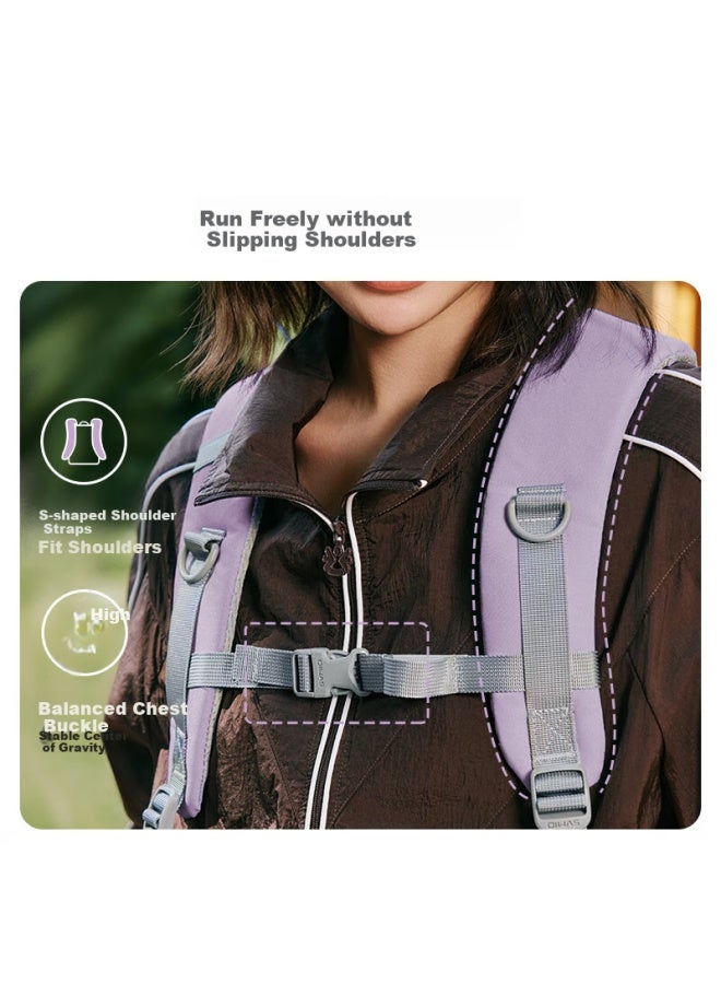 Oiwas Mochi Bag For Junior High School Students, Jd Self-operated Female Double Shoulder Bag Male Backpack Large Capacity Gray - Image 3