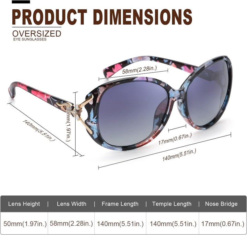 FIMILU Sunglasses for Women Trendy Polarized Sunglasses Oversized Big Sun Glasses Ladies Shades UV Protection | Fits Over Glasses ≤5.4"x1.65". Side Shields Block Sun & Wind. Weighs Only 1.1 oz—Light enough for All-day Comfortable Driving - Image 5