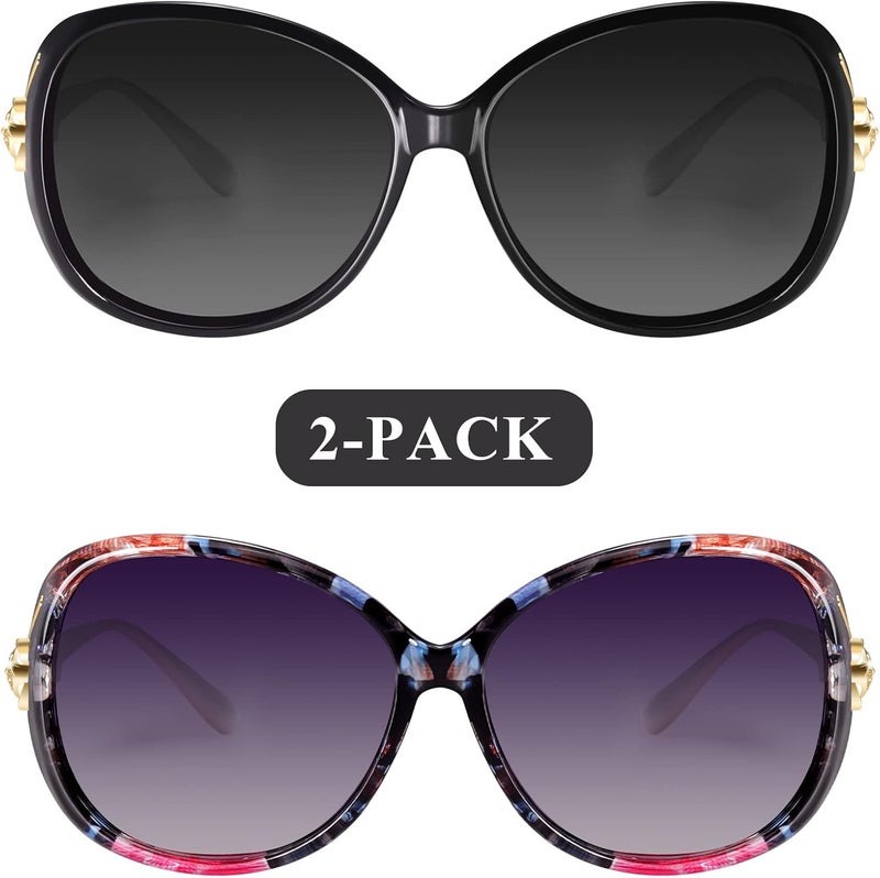 FIMILU Sunglasses for Women Trendy Polarized Sunglasses Oversized Big Sun Glasses Ladies Shades UV Protection | Fits Over Glasses ≤5.4"x1.65". Side Shields Block Sun & Wind. Weighs Only 1.1 oz—Light enough for All-day Comfortable Driving - Image 3