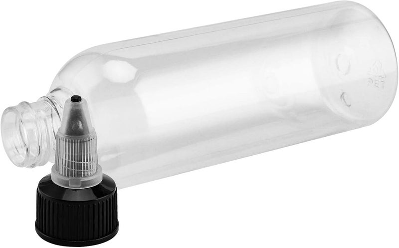 JAPCHET 50 Pack 5oz Empty Plastic Squeezing Bottles 150ml Plastic Bottles with Twist Top Cap Clear Condiment Squeeze Bottles for Oil Ketchup Mustard Sauces Dressing Art Crafts and More - Image 4
